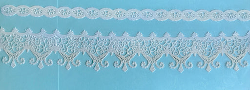 Van-Cha-Din - Mixed Media - 3D Decorative Lace Embellishment - Cream White