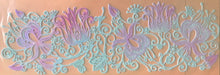 Van-Cha-Din - Mixed Media - 3D Decorative Lace Embellishment - Mint Lilac Floral