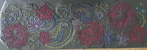 Van-Cha-Din - Mixed Media - 3D Decorative Lace Embellishment - Midnight Floral