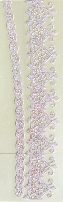 Van-Cha-Din - Mixed Media - 3D Decorative Lace Embellishment - Light Pink