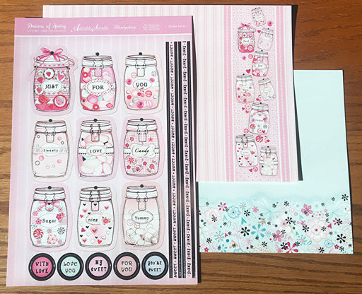 Hunkydory Crafts - Dreams of Spring - Sweet Love - A4 Topper & Cardstock Pack