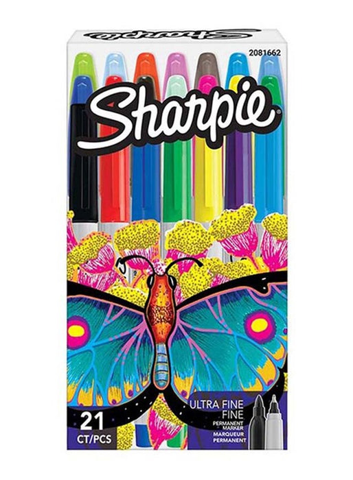 Sharpie - 21-Piece Ultra Fine Permanent Marker Set - Multicolour