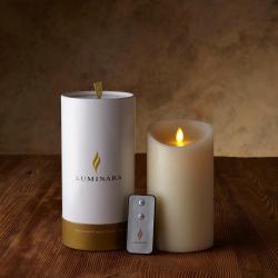 Luminara 7" Scented Ivory (Real Wax) Flameless - Pillar, 1 Candle