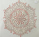 Van-Cha-Din - Mixed Media - 3D Decorative Lace Embellishment - Cream/Pink Doily