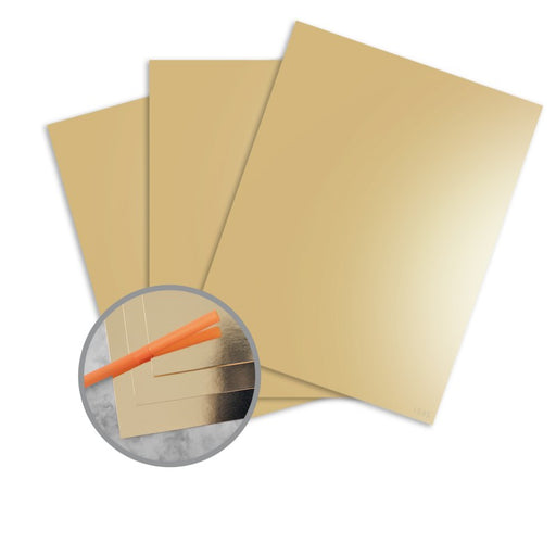 Worldwin - 12" x 12" - Mirror Finish Gold Foil Paper - Mirror Board - 1sheet