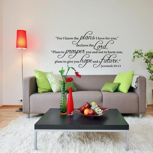 Fantastick - Decorative Vinyl Stickers - Jeremiah Quote wall poetry