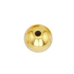 Memory Wire End Caps, 5 mm / .197 in, Round, Gold Color, 10 pc
