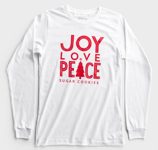Dayspring - Joy, Love and Peace Relaxed Fit Long Sleeved T-Shirt - XSmall