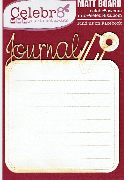 Celebr8 - Matt Board - Writing Pad - Journal