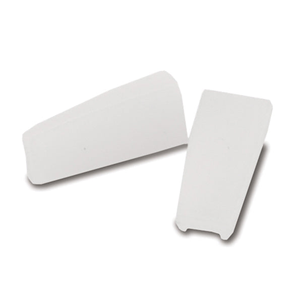 Nylon Jaw Pliers Replacement Tips for JTNJ30, Flat Nose Tip Size: 0.32 in x 0.80 in / 8 mm x 20 mm, 1-Screw Attachment, 2 pc