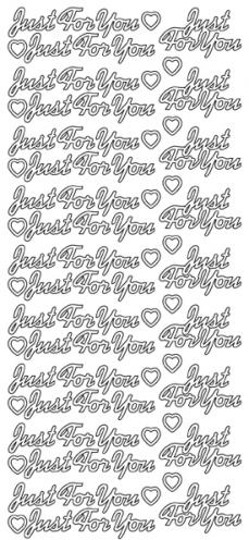 JEJE Peel-Off Stickers - Just for you - Silver