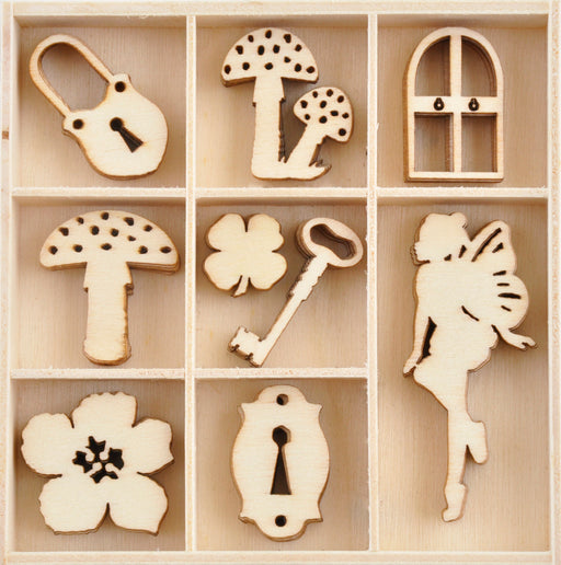 Kaisercraft - Wood Mini Themed Embellishments - Enchanted