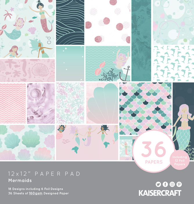 Kaisercraft - 12" x 12" Paper Pack - Mermaids