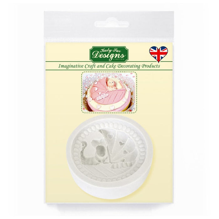 Katy Sue Designs - Topper Silicone Mould - Baby 2 - Pram