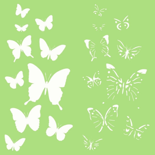 Kaisercraft - Designer Template 6"X6"/Stencil - Butterflies