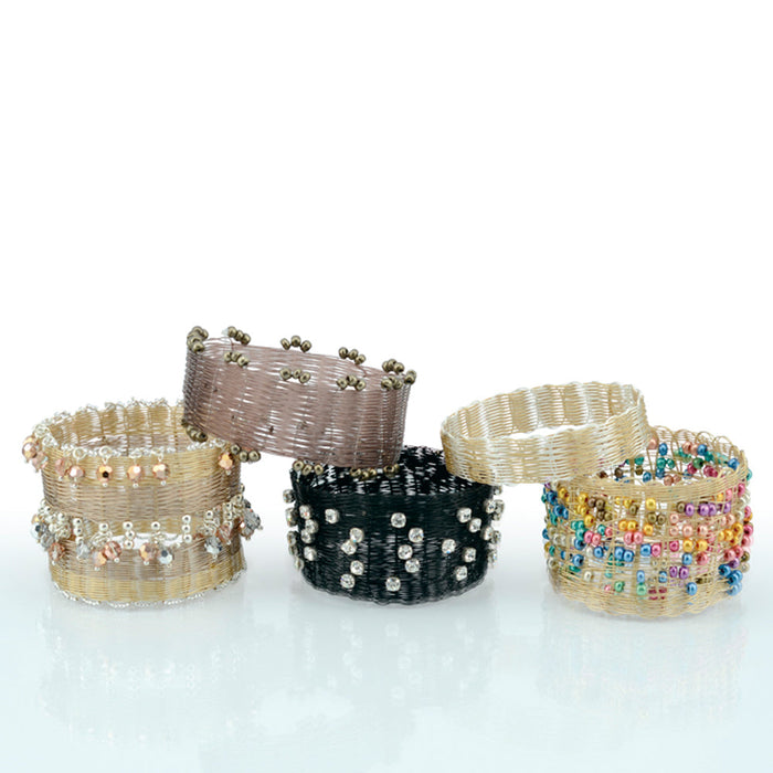 Bangle Bracelet Weaver Tool, by Kleshna Handel, Aluminum Base, 22 pins, 44 holders, 3 sizes