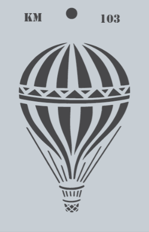 Room 5 Graph X - Stencil - Hot Air Balloon