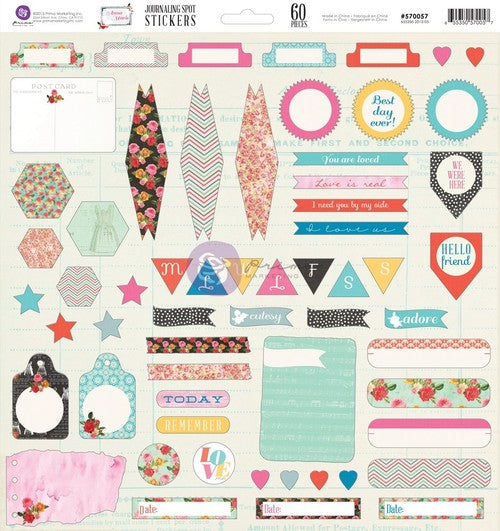 Prima Marketing - AnnaMarie Collection - Stickers - Journaling Spot