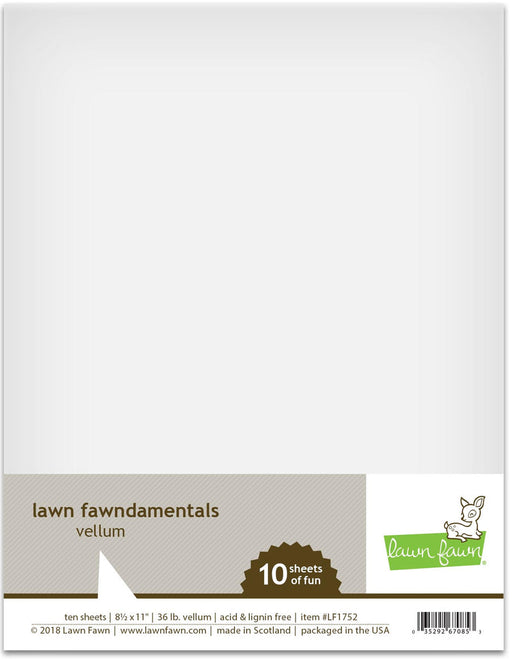 Lawn Fawn - Vellum - 10 sheets