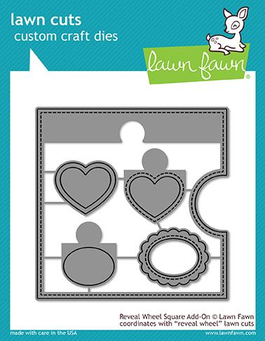 Lawn Fawn - Cuts Custom Craft Die - Reveal Wheel Square Add-On