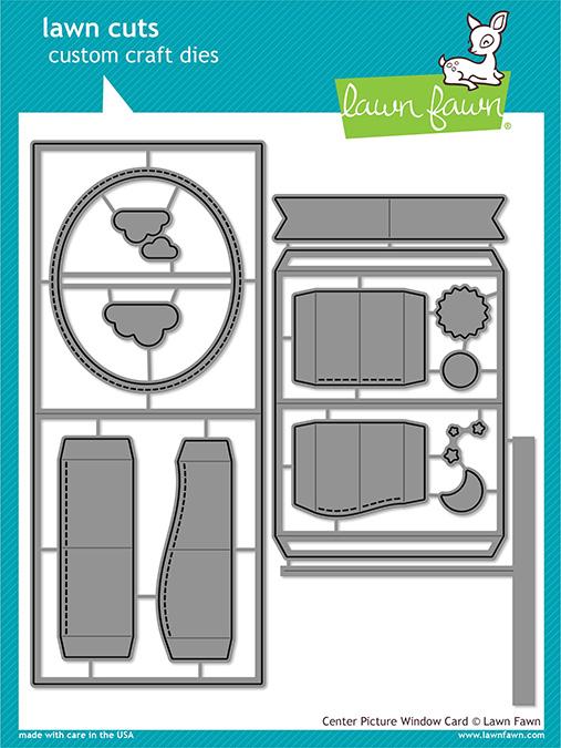 Lawn Fawn - Custom Craft Die - Center Picture Window Card