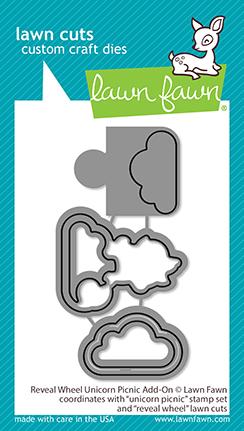 Lawn Fawn - Custom Craft Die - Reveal Wheel - Unicorn Picnic Add-On