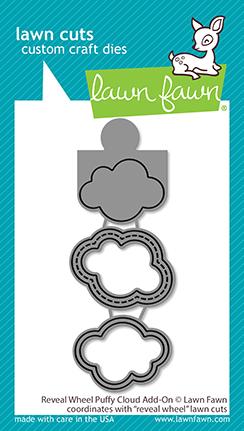 Lawn Fawn - Custom Craft Die - Reveal Wheel - Puffy Cloud Add-On