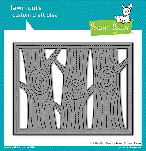 Lawn Fawn - Custom Craft Die - Lift The Flap Tree Backdrop