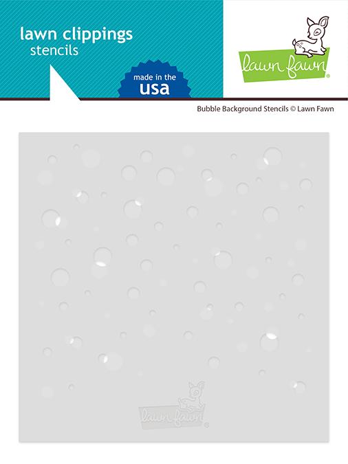 Lawn Fawn - Clippings Stencils - Bubble Background