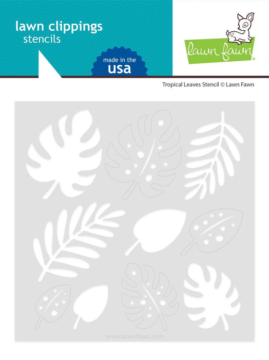 Lawn Fawn - Clippings Stencils - Tropical Leaves