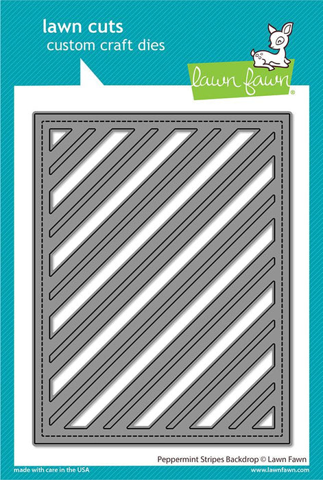 Lawn Fawn - Custom Craft Die - Peppermint Stripes Backdrop