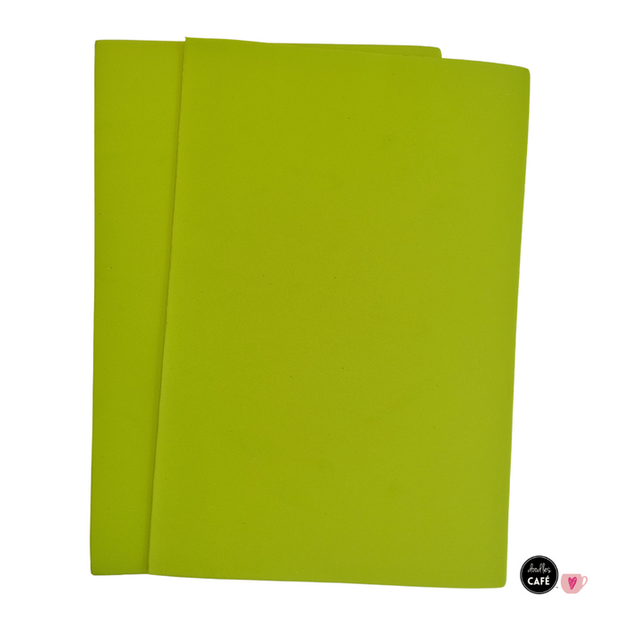 Doodles - A4 Foam Sheets 2mm - Lime - 5 Pack