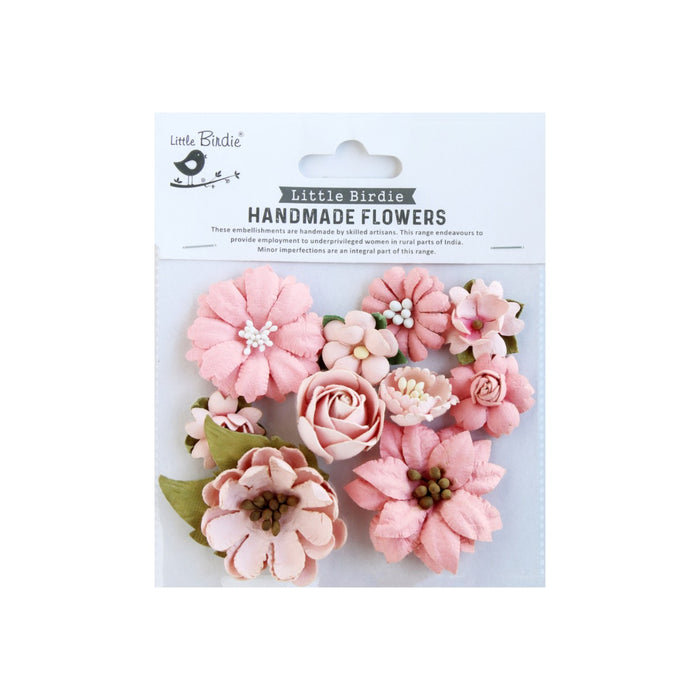 Little Birdie Flower - Cora - Pink Passion (10pc)