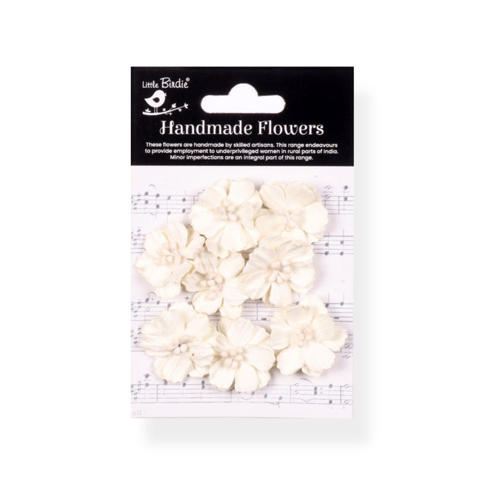 Little Birdie Flowers - Frona - Ivory Pearl (8pc)