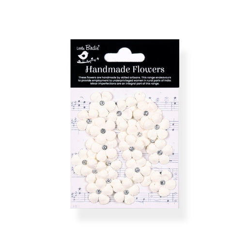 Little Birdie Flowers - Candace - Ivory Pearl (25pc)