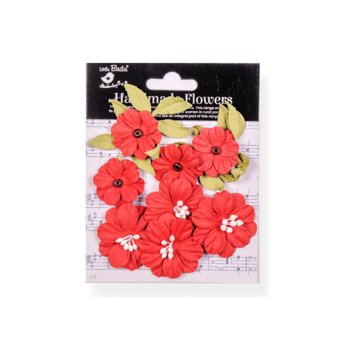 Little Birdie - Fiorella - Garden Red (10pc)