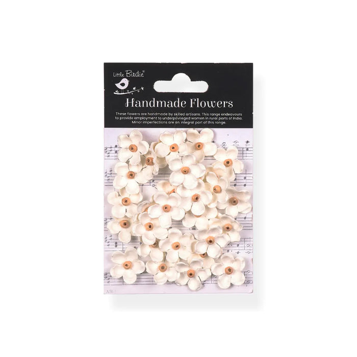 Little Birdie - Beaded Blooms - Ivory Pearl (30pc)