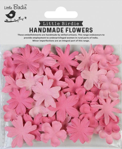 Little Birdie - Handmade Flowers - Halo - Rosy Note (50pc)