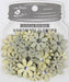 Little Birdie - Handmade Flowers - Sparkle Florettes - Sage Cream (60pc)