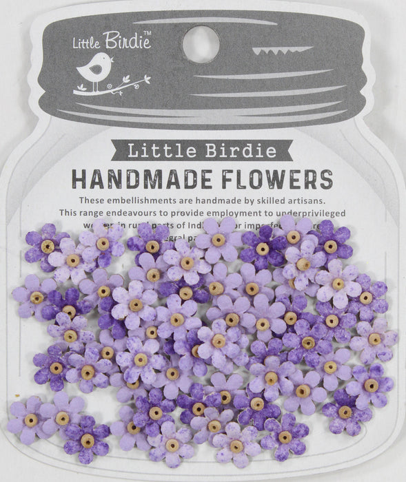Little Birdie - Handmade Flowers - Natalia - Lavender Whisper (60pc)