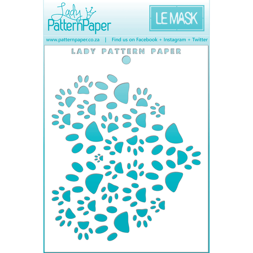 Lady Pattern Paper - PAWFECT - Heart Paws Stencils