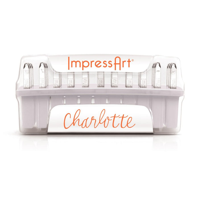 ImpressArt - Signature Metal Stamps - Uppercase - Letters and Designs - Charlotte 3mm