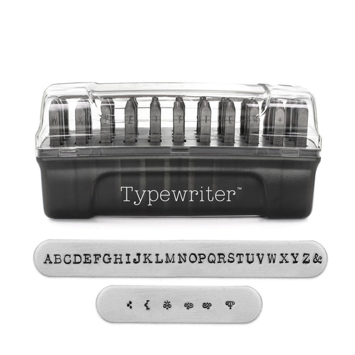 ImpressArt - Signature Metal Stamps - Letters Typewriter - Uppercase 3mm