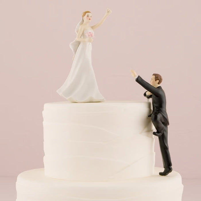 Weddingstar - Porcelain Cake Topper - Scaling Side Cake