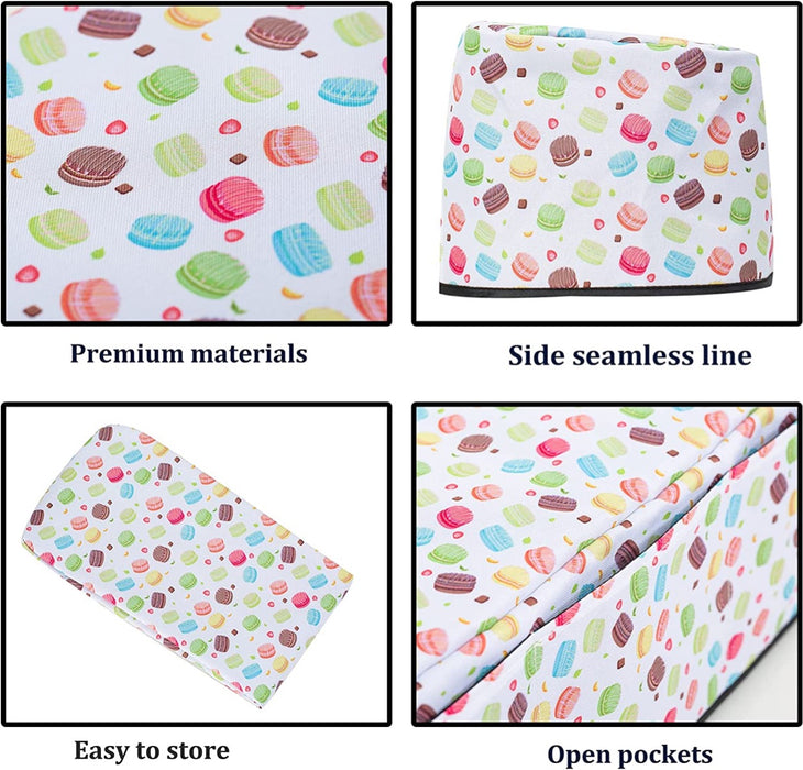 Dust Cover for Cricut Machines with Back Pockets for Accessories - Macaron