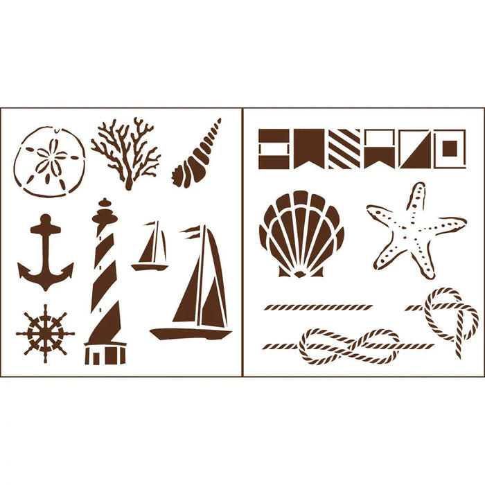 Martha Stewart® Laser-Cut Stencils, Nautical