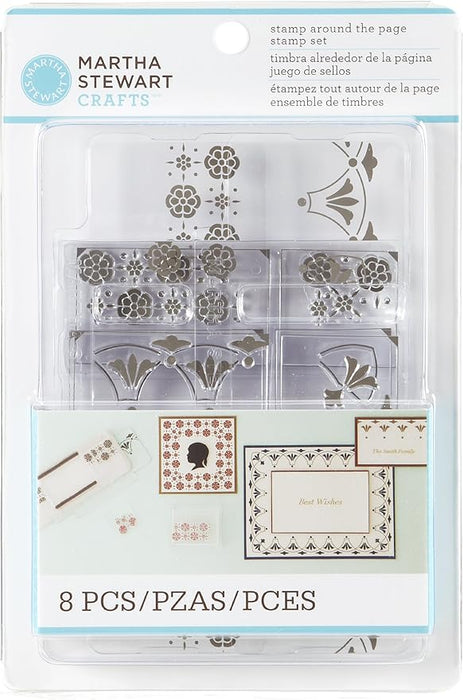 Martha Stewart Crafts - Stamp around the Page - Scrolls and Boughs