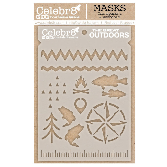 Celebr8 - Mask - Let's Go Fishing & Camping