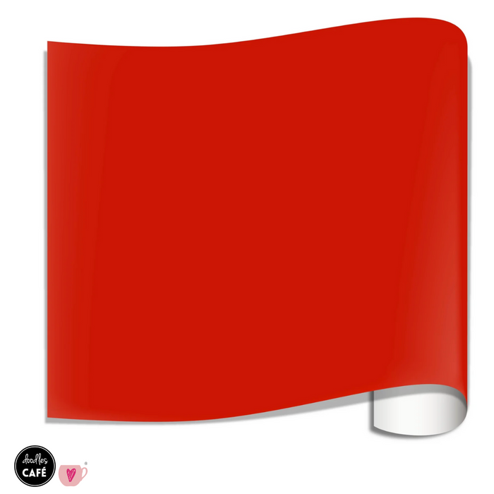 Poli-Flex Turbo - Heat Transfer Vinyl - Red (25cm x 1m)