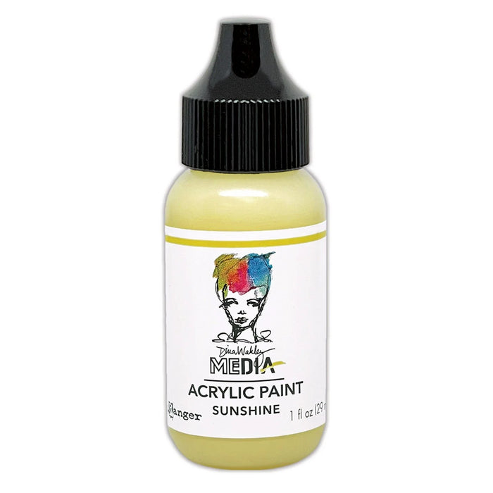 Ranger - Dina Wakley Media - Acrylic Paint - Sunshine 29ml